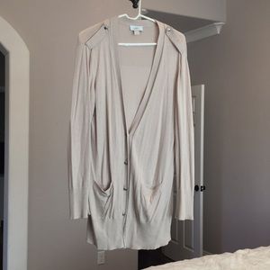Loft xl taupe cardigan